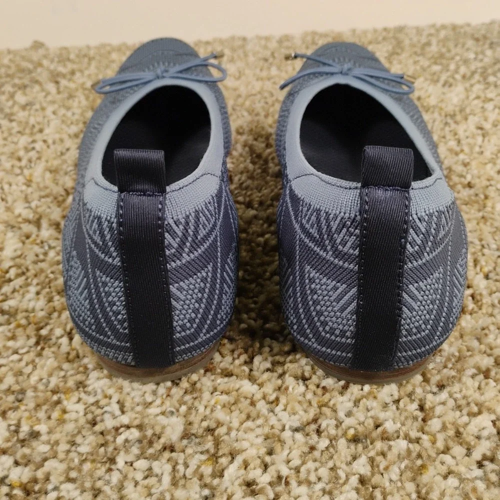 Skechers Shoes Women's Sz 9 Blue Flats Sweet Class Cleo Snip Knit Vegan Skimmers